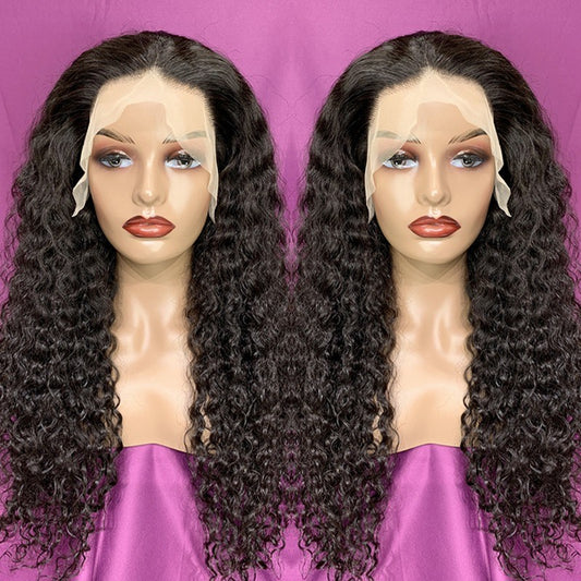 Curly Wave Wigs (Transparent Lace 13x4)